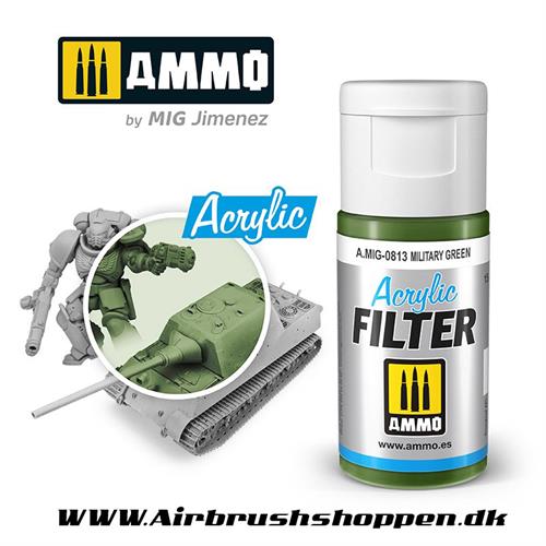  A.MIG 0813 Military Green Akryl filter 15 ml